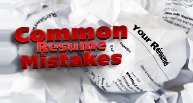 TOP 3 RESUME MISTAKES