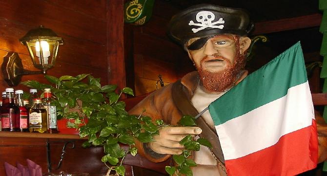 Why pirates cover one of their eyes?